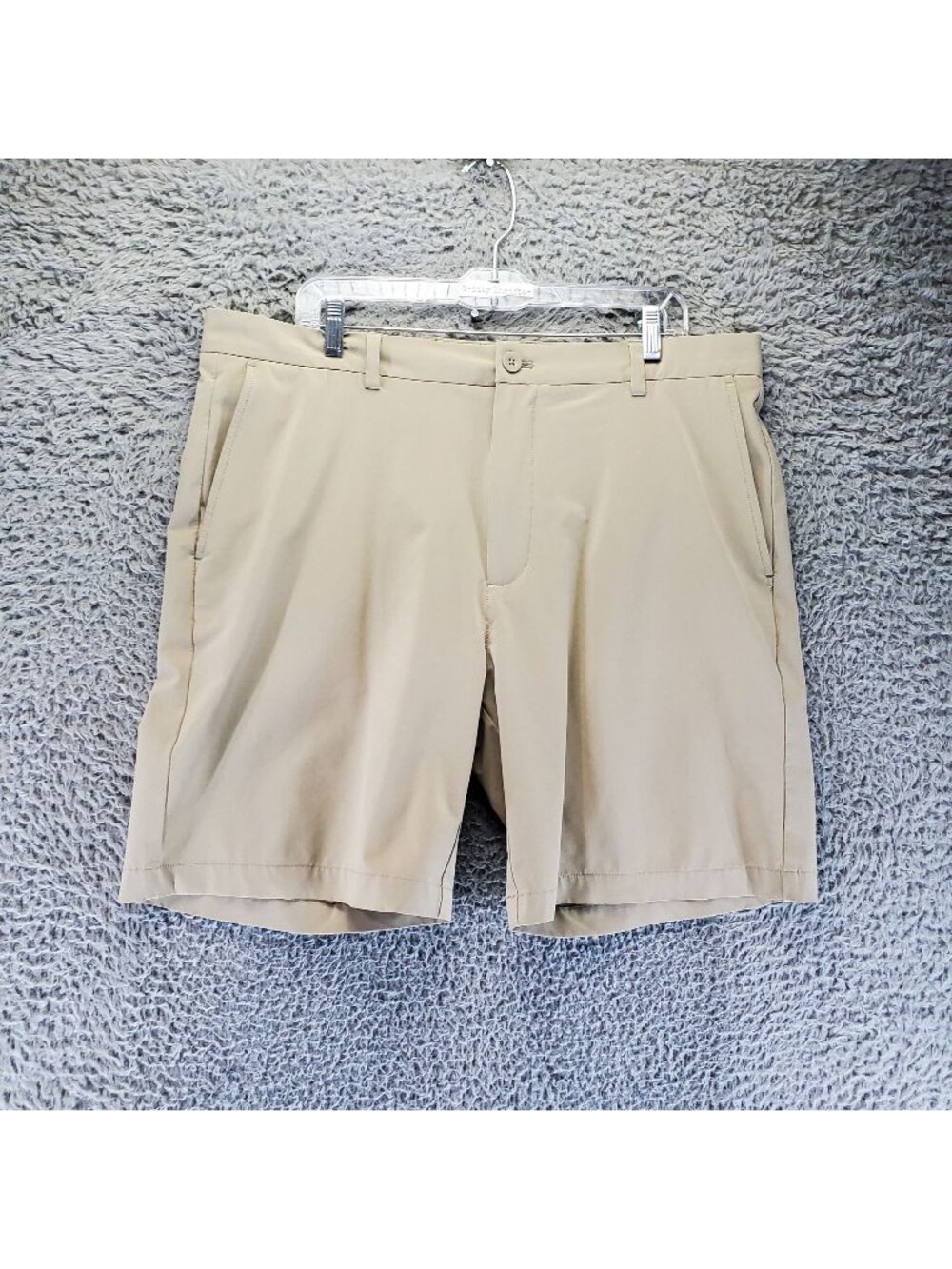 Vineyard Vines Shorts Mens 38 Tan Performance Stretch Flat Front *Read*